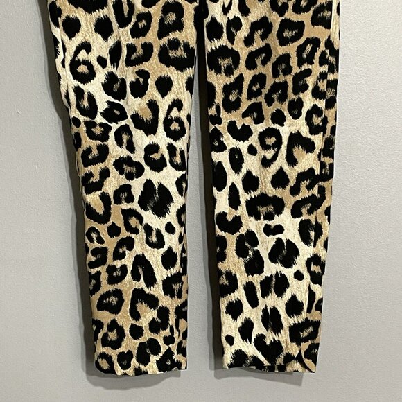 Banana Republic Skinny Pants Women Sz XS Leopard Snake Skin Gothic Goth Elastic - Picture 12 of 12